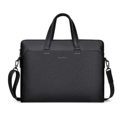 Black enlarged version of 17 inch computer [ordinary litchi pattern]]